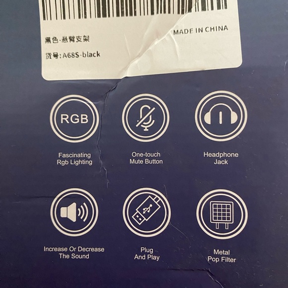 Podcast microphone. Gaming microphone. Desk mount, tripod, never used - Picture 5 of 6